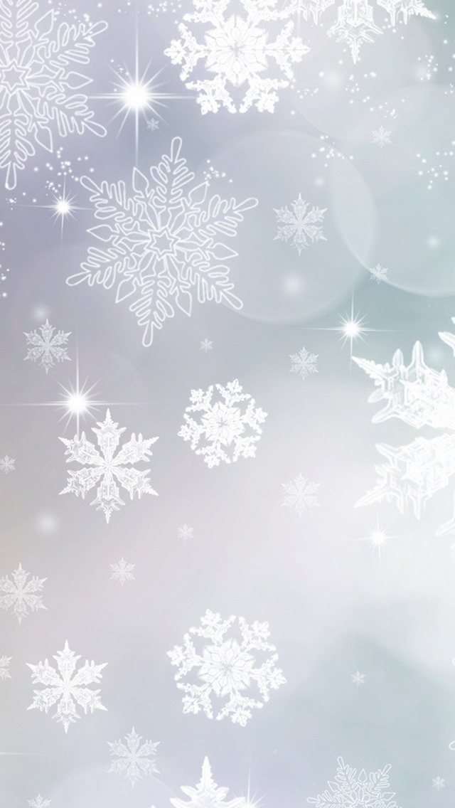 Snowflake Pattern Background iPhone wallpaper 