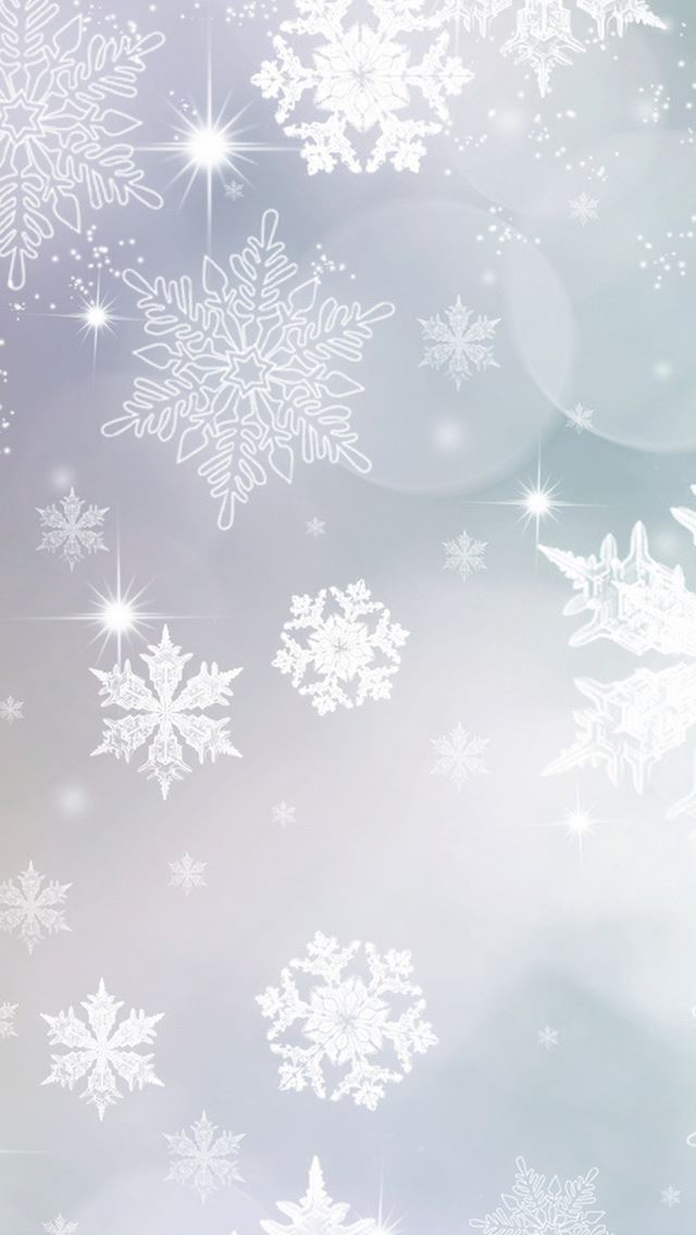 640x1136 Snowflake Pattern Background - bright iPhone Wallpaper