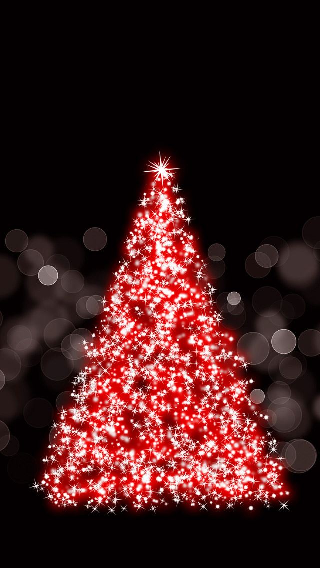 640x1136 Sparkling Christmas Tree -  iPhone Wallpaper