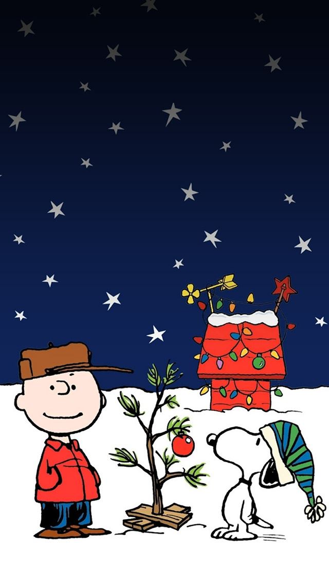 640x1136 Snoopy Christmas Holiday -  iPhone Wallpaper