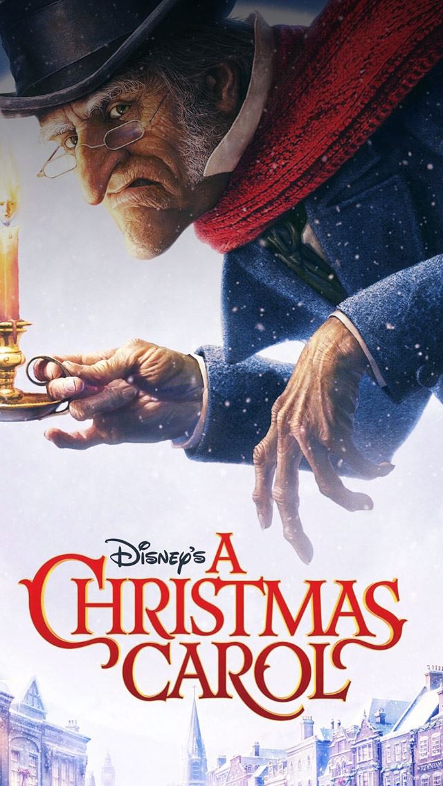 640x1136 Christmas Carol - holiday iPhone Wallpaper
