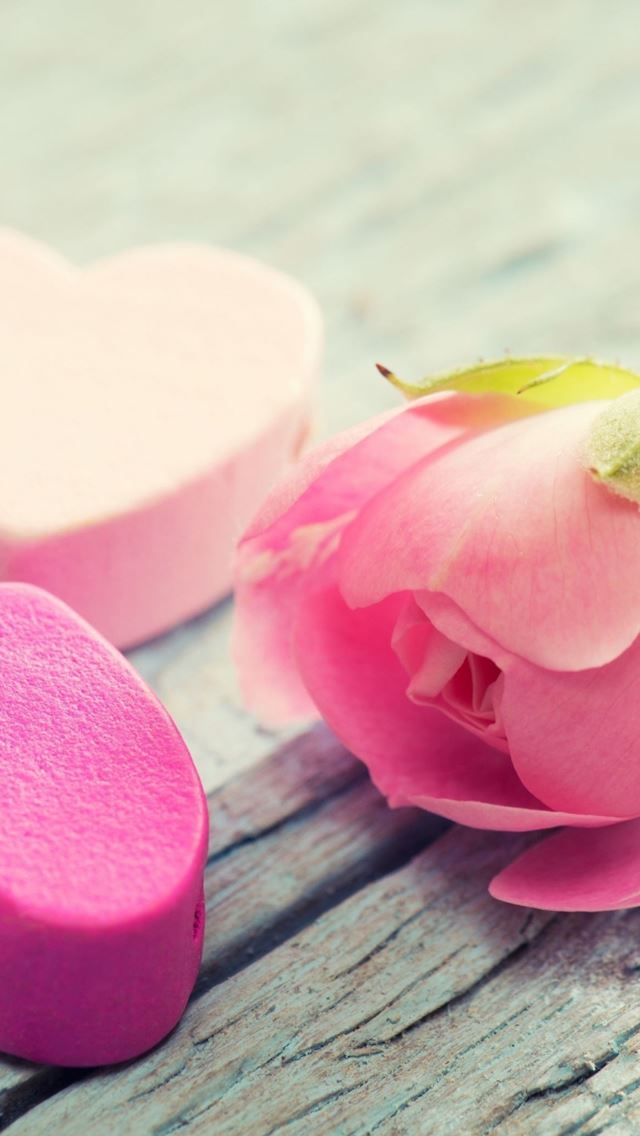 640x1136 Abstract Love Heart Shape Pure Flower - heart iPhone Wallpaper