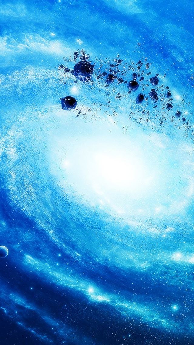 640x1136 Silver Space Galaxy - nebula iPhone Wallpaper
