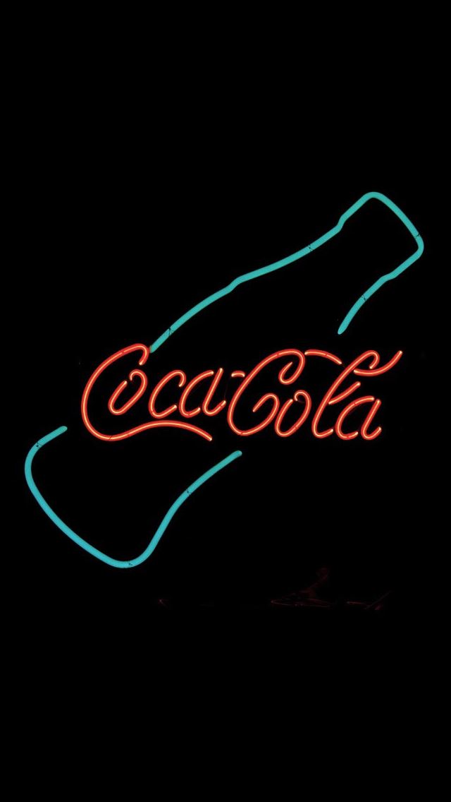 640x1136 Coca Cola Neon Sign Design Art - design iPhone Wallpaper