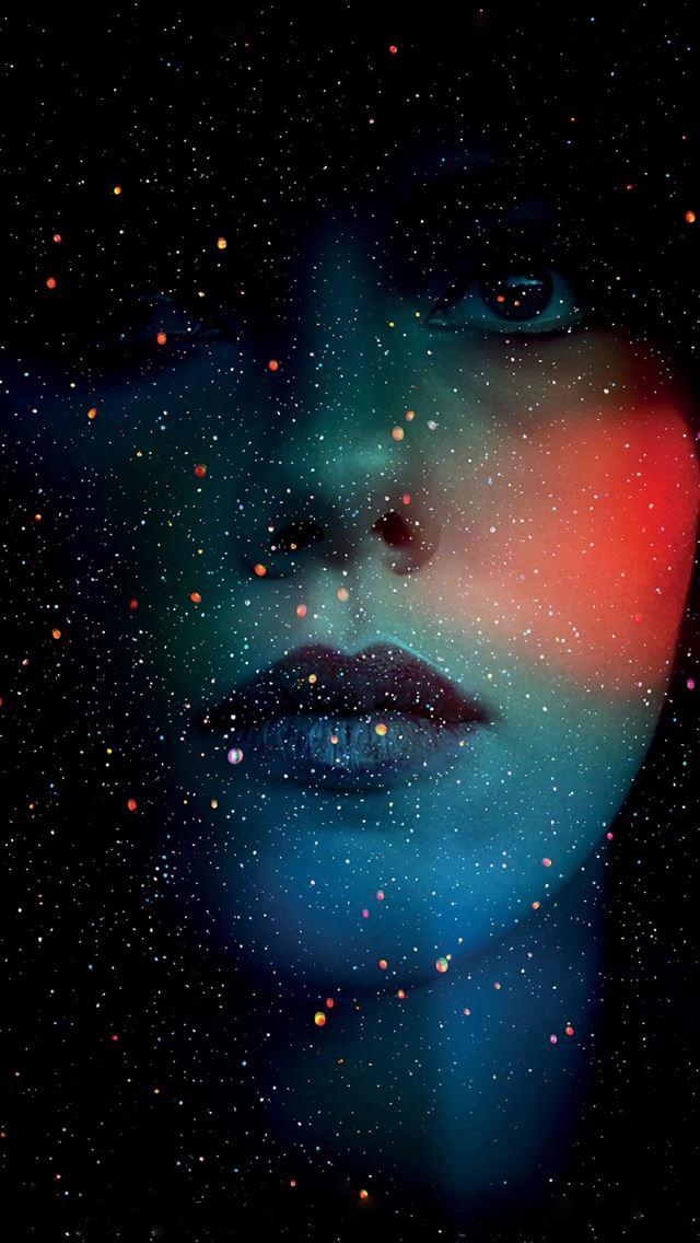 640x1136 Face Abstract Shiny Dark Art - glitter iPhone Wallpaper