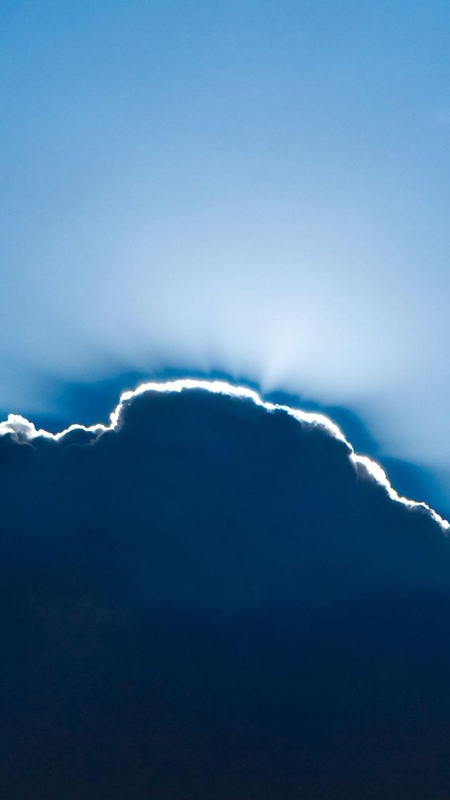 640x1136 Nature Sun Through The Clouds -  iPhone Wallpaper