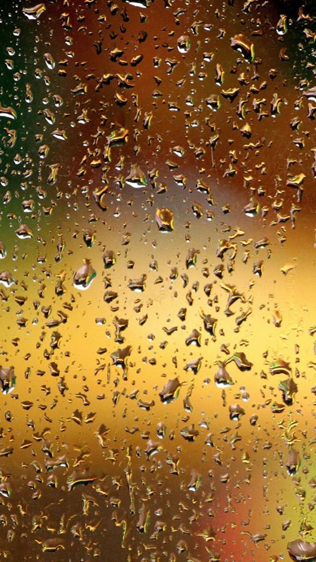 640x1136 Water Droplet On Glass Window - neon light iPhone Wallpaper