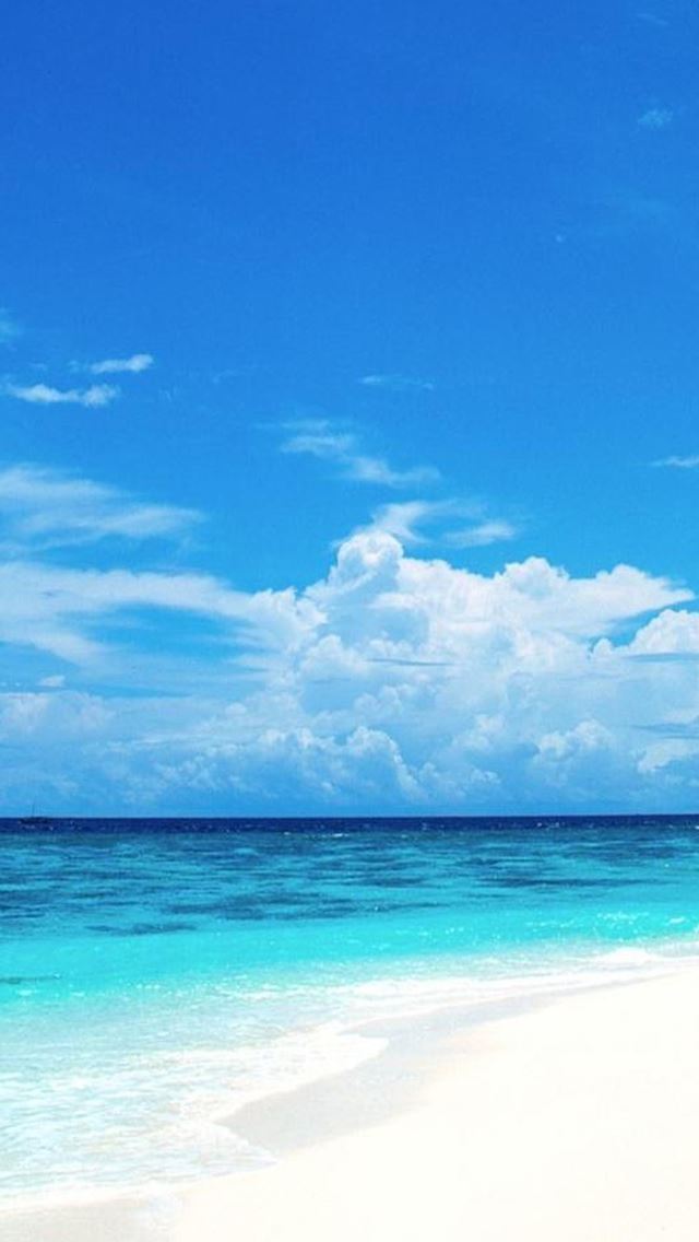 1284x2778 Nature Sunny Bright Beach - sea iPhone Wallpaper