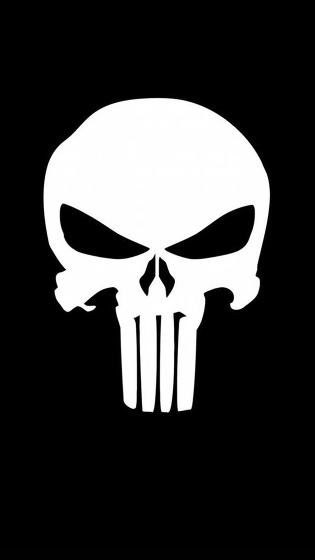 1284x2778 Cute White Skull Pattern Dark Background -  iPhone Wallpaper