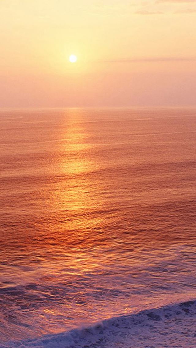 640x1136 Nature Sunrise Ocean Ripple Surface - sunrise iPhone Wallpaper