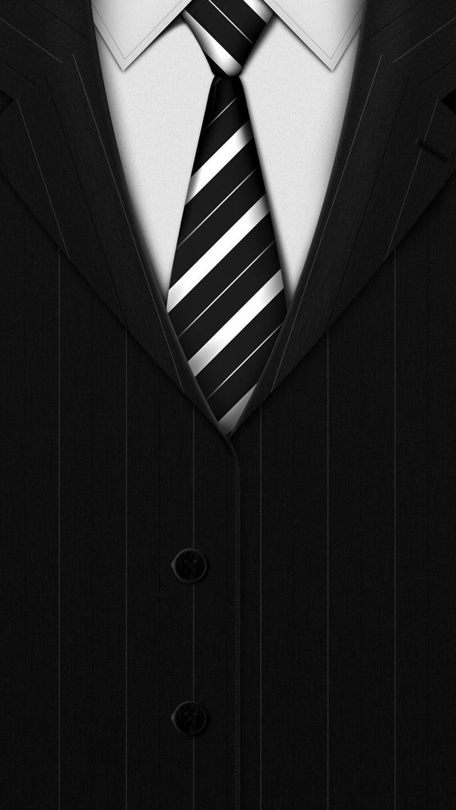 744x1392 Suit Tie Dark Background - official iPhone Wallpaper
