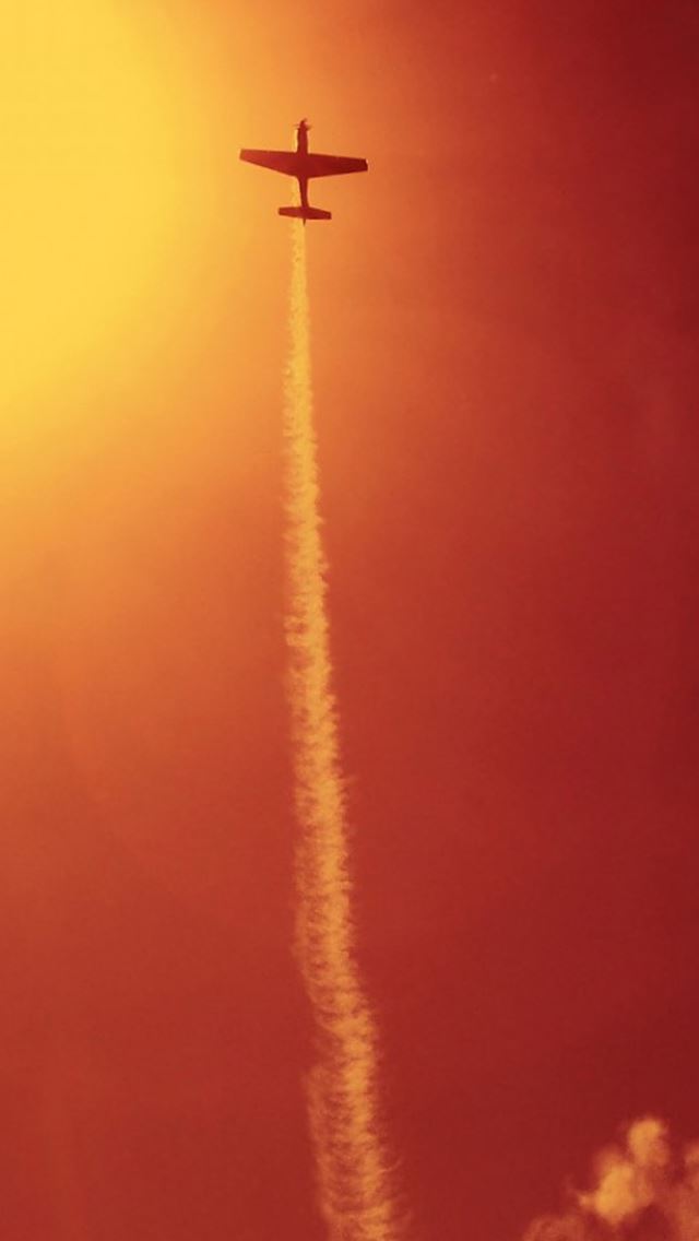 640x1136 Military Flying Plane Sunset -  iPhone Wallpaper