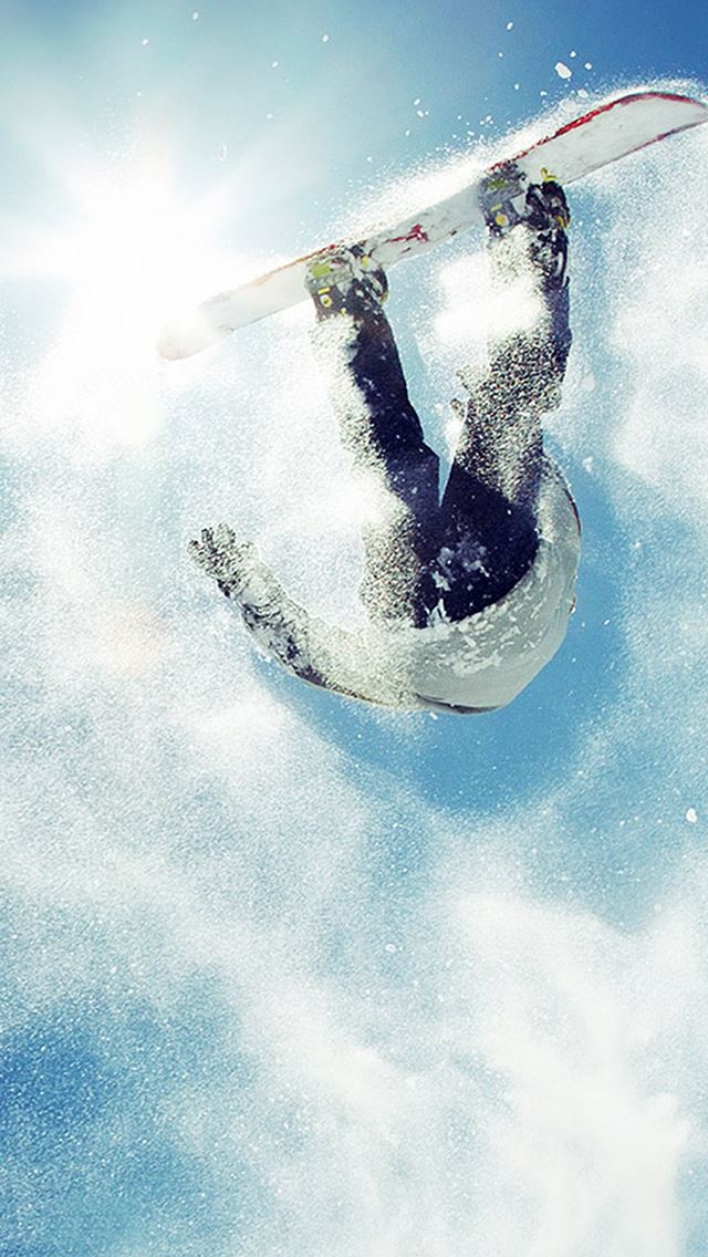 640x1136 Snowboard Big Air Powder  -  iPhone Wallpaper