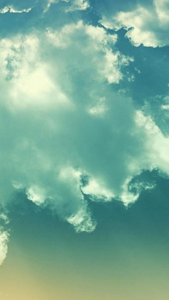 640x1136 Sunny Bright Skyscape - clear iPhone Wallpaper