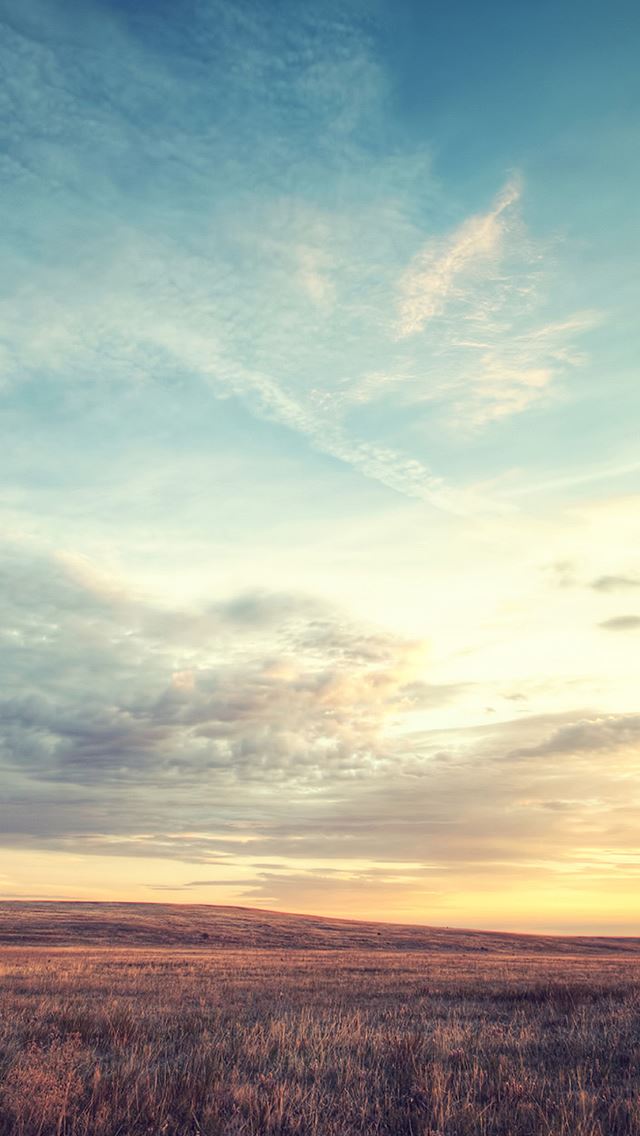 640x1136 Nature Wild Grassland Skyline - skyline iPhone Wallpaper