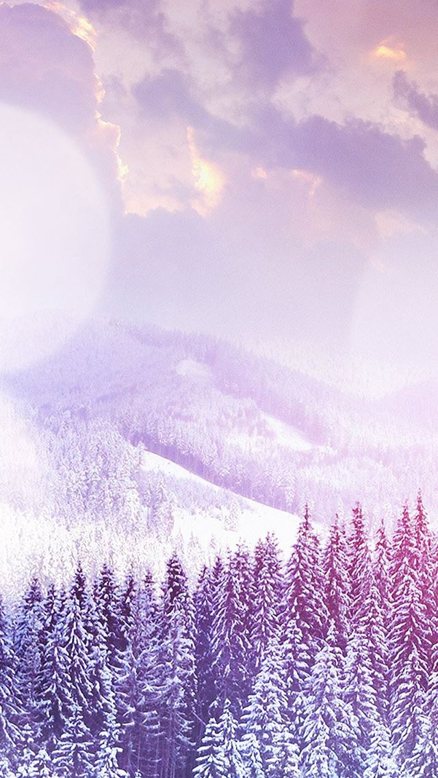 640x1136 Winter Mountain Snow White Flare Nature - snow iPhone Wallpaper