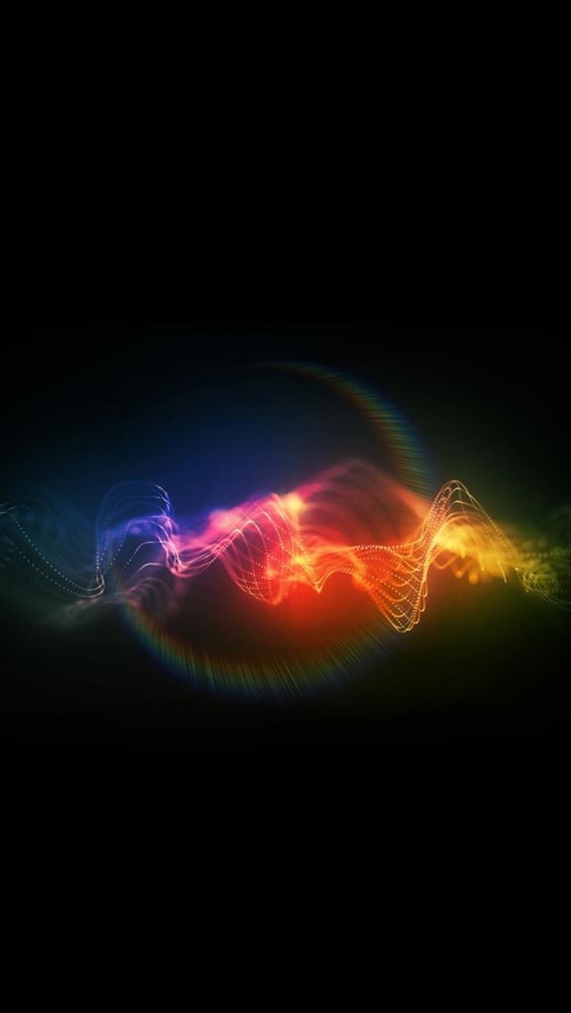 640x1136 Abstract Color Swirl Dark Background - design iPhone Wallpaper