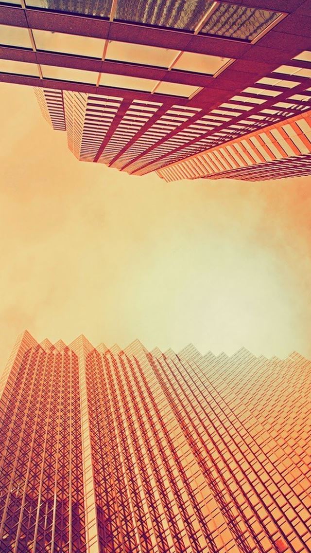 640x1136 Skyscrapers At Noon Look Up - buildings iPhone Wallpaper