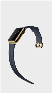 Golden Apple Watch Elegant Art wallpaper
