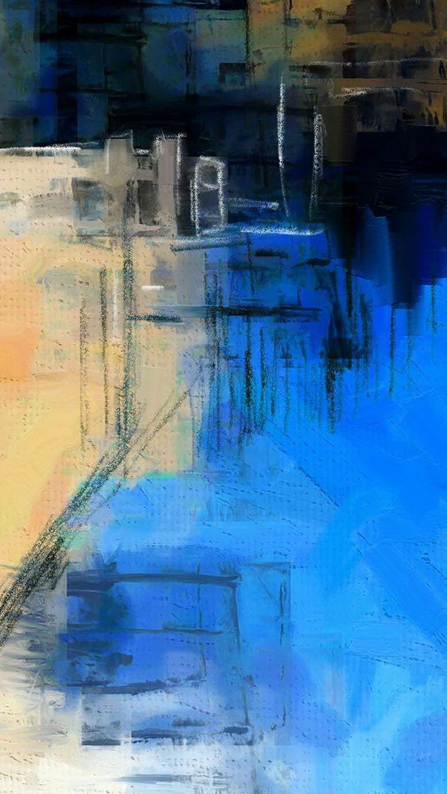640x1136 Paint Art Blue Illust Diet Abstract - paint iPhone Wallpaper