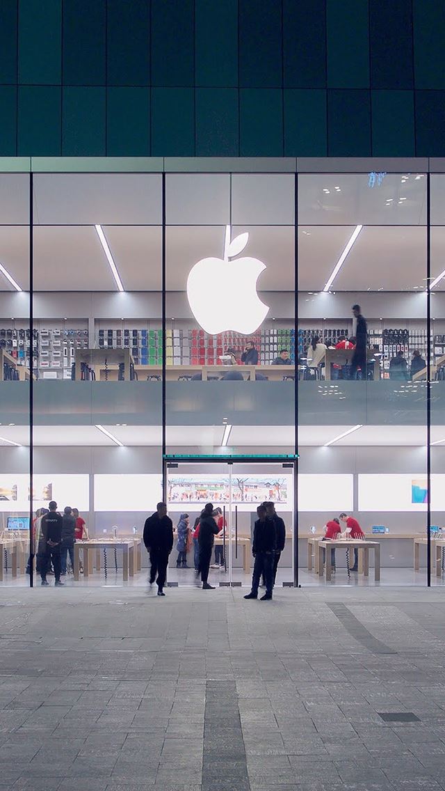 640x1136 Apple Store Front Architecture City -  iPhone Wallpaper