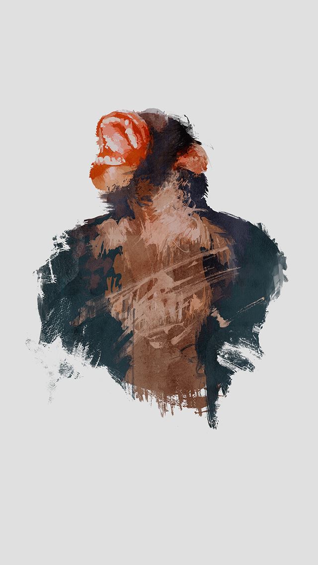 640x1136 Ape Illust Minimal Art - ape iPhone Wallpaper
