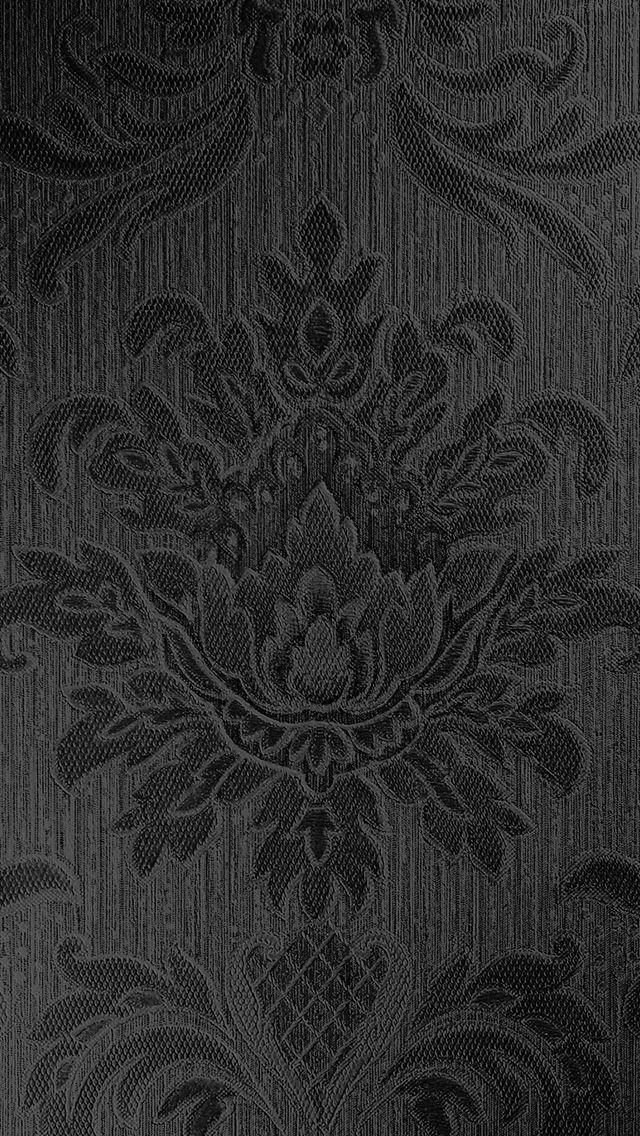 640x1136 Dark Vintage Flower Pattern Texture Background - vintage iPhone Wallpaper