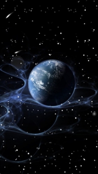 Starry Outer Space Suspend Smoke wallpaper