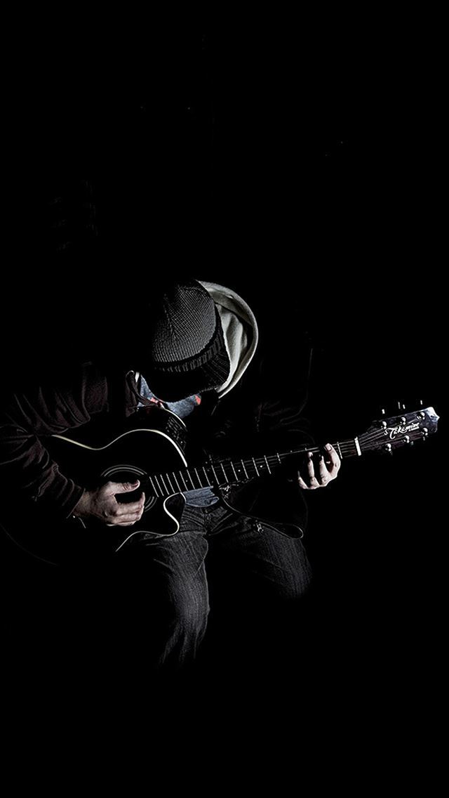 1284x2778 Out Of Dark Guitar Player Music - music iPhone Wallpaper