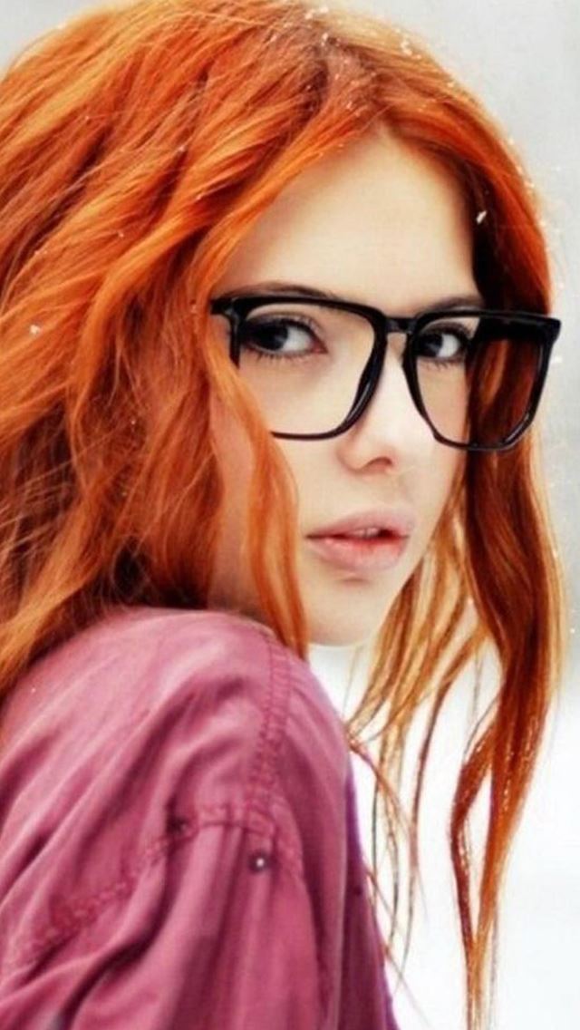 640x1136 Cute Orange Hair Beauty Cute Girl Art - photography iPhone Wallpaper