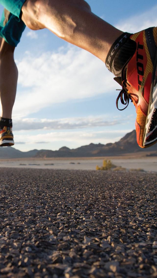 640x1136 Running Hard On Road Sport Fashion -  iPhone Wallpaper