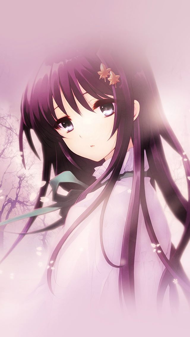 640x1136 Flower Girl Otaku Anime Illust Spring Drawn Art -  iPhone Wallpaper