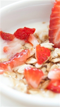 Happy Morning Strawberry Frost Milk wallpaper