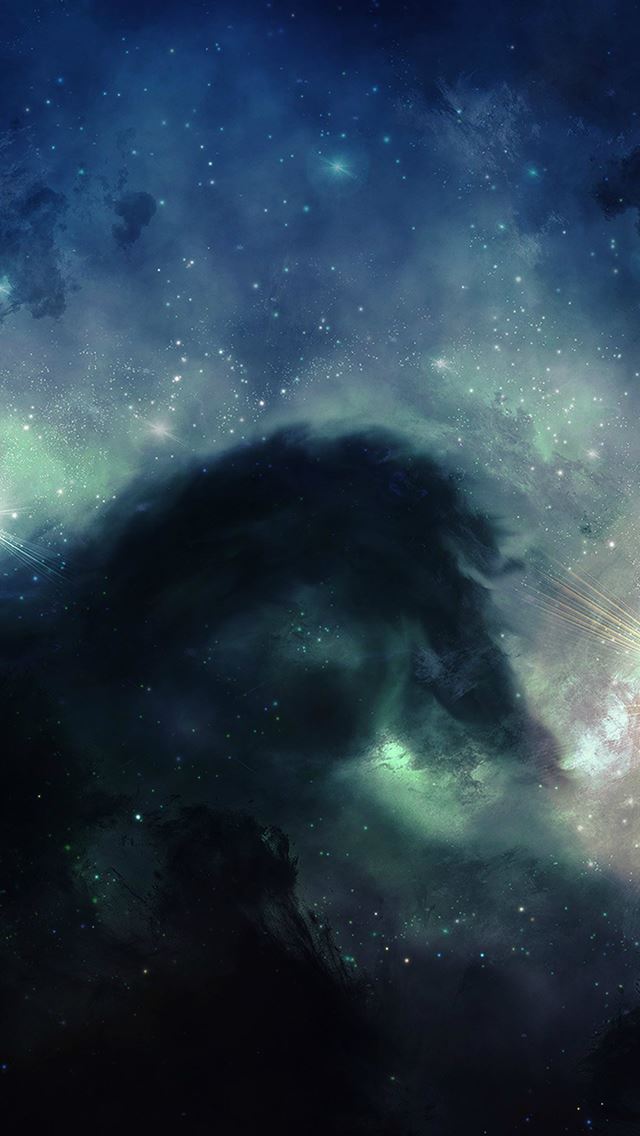 640x1136 Illuminating Space Blue Star Galaxy Art - galaxy iPhone Wallpaper