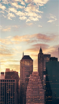 Cityscape Skyline High Buildings Skyscrapers Sunset wallpaper