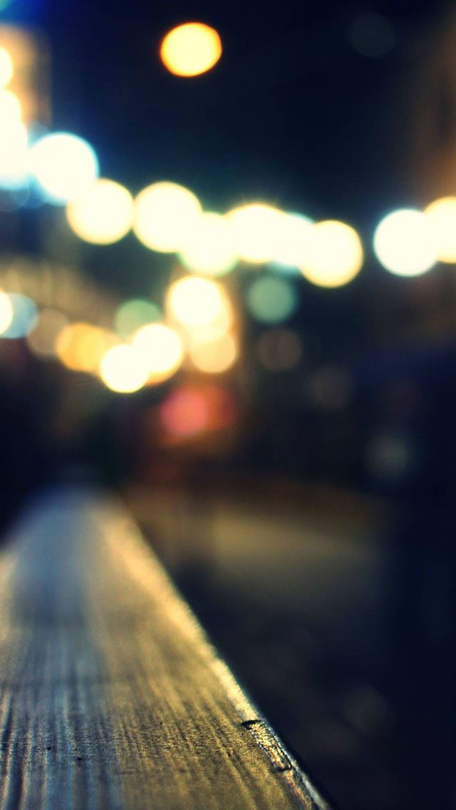 640x1136 Bokeh Night Street Neon Siren Lights - bokeh iPhone Wallpaper