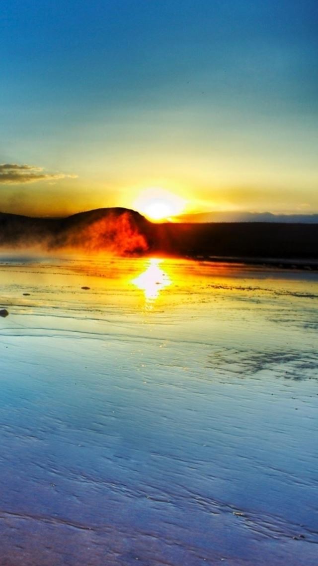 640x1136 Nature Spectacular Seaside Beach Rock Sunrise Landscape - sunrise iPhone Wallpaper