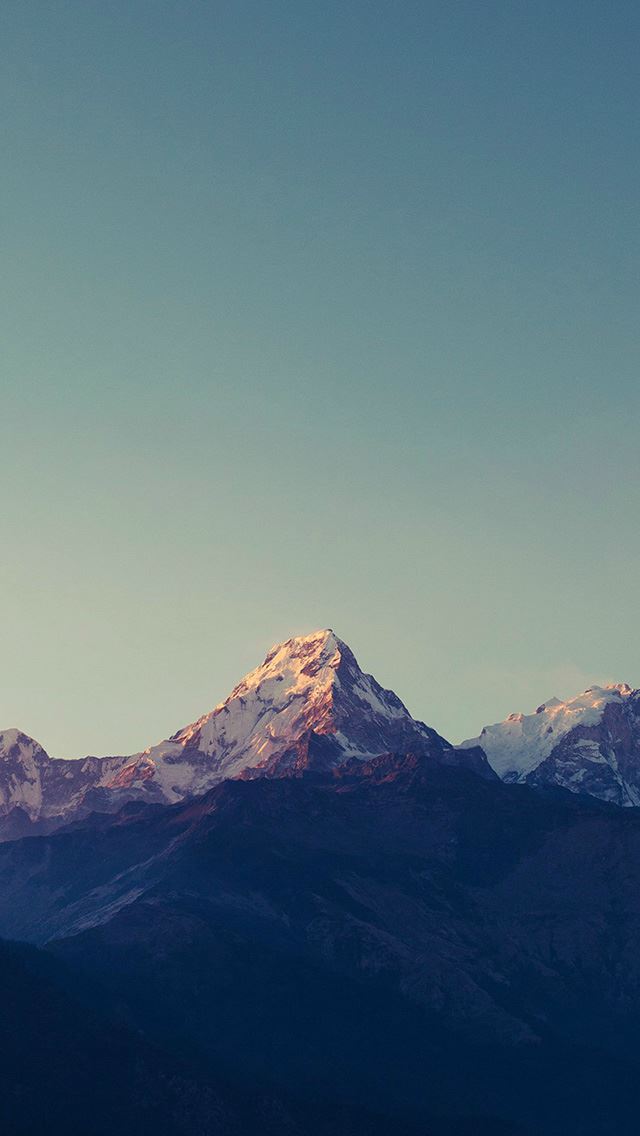 640x1136 Mountain Blue High Sky Nature Rocky - high iPhone Wallpaper