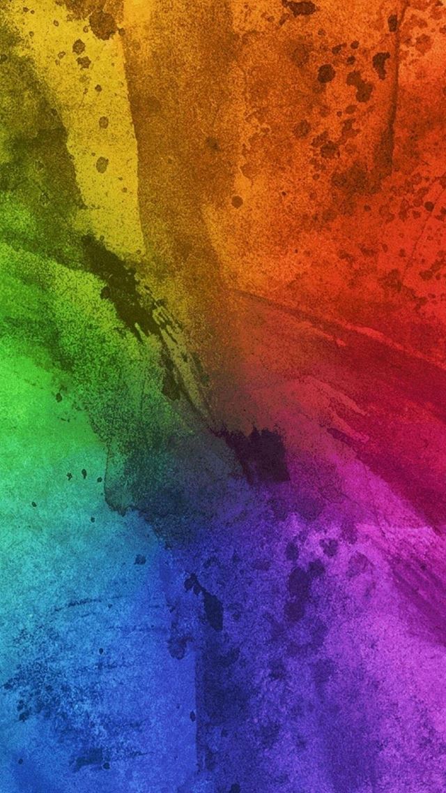 640x1136 Abstract Colorful Splash Art - green iPhone Wallpaper