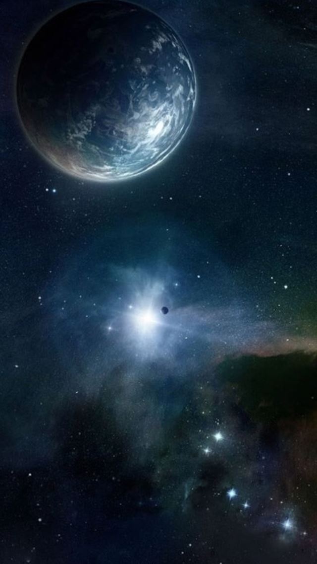 640x1136 Outer Space Skyview Planet Starry Flare - outer space iPhone Wallpaper