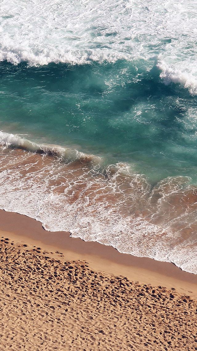 640x1136 Beach Wave Coast Nature Sea Water Summer - sand iPhone Wallpaper