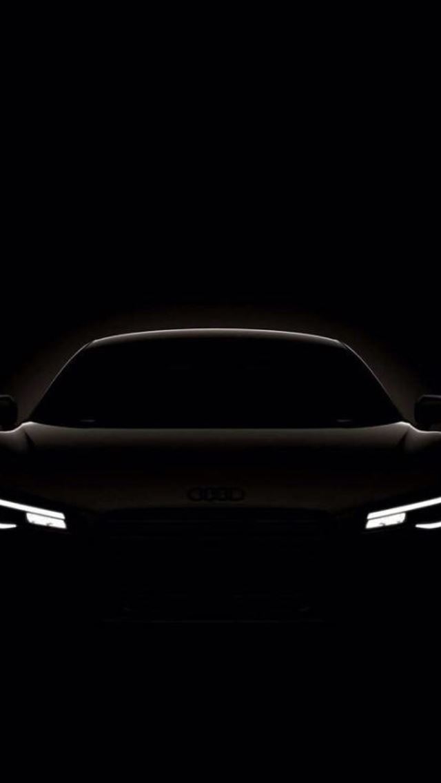 640x1136 Dark Shiny Audi Concept Car Outline - shiny iPhone Wallpaper