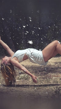 Floating Girl Sexy Art wallpaper