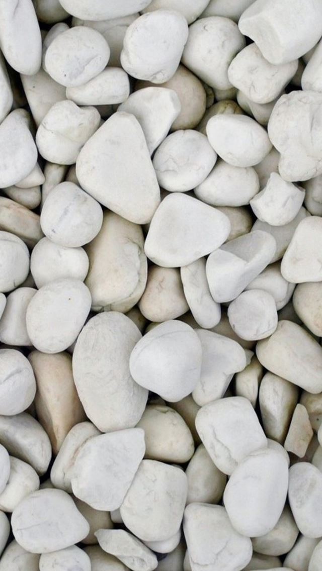 640x1136 Beach White Pebble Rock Clitter Background - simple iPhone Wallpaper
