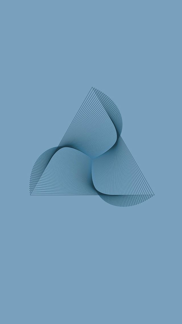 640x1136 Abstract Blue Line Love Illust Art Pattern - simple iPhone Wallpaper