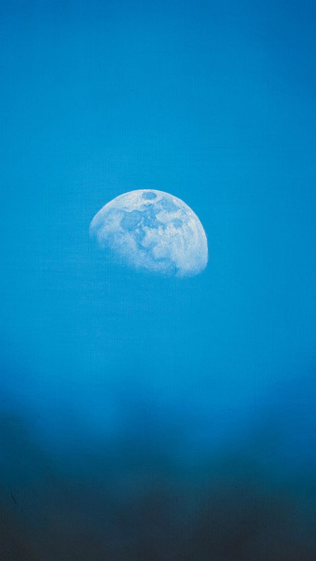 640x1136 Moon Rise Day Nature Blue Dark Night - outer space iPhone Wallpaper