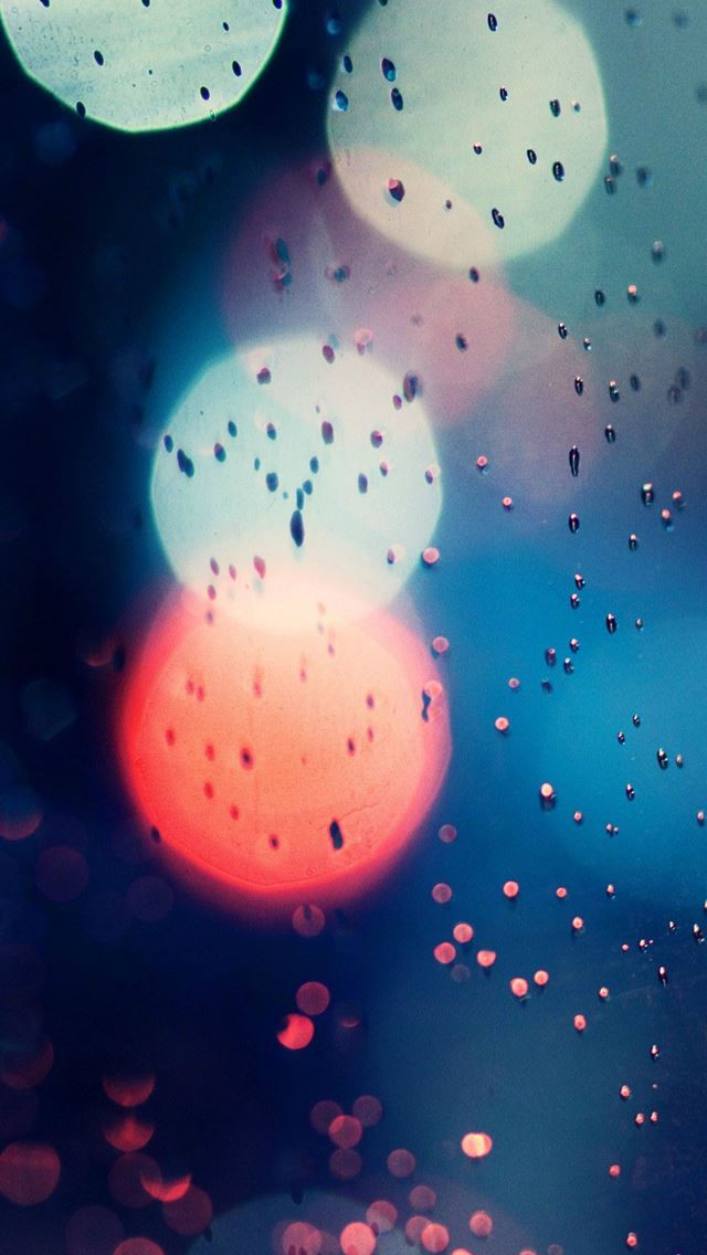 640x1136 Abstract Flare Wet Window Water Drop Bokeh Art - bokeh iPhone Wallpaper