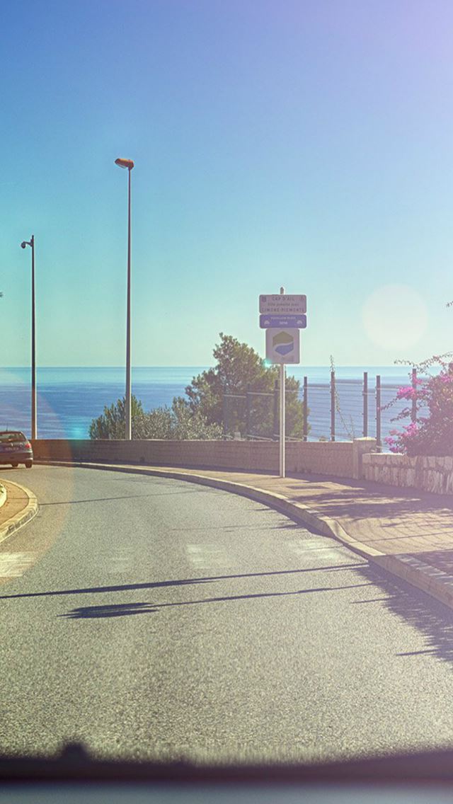 640x1136 Car Drive Seaside Nature Beach City - drive iPhone Wallpaper