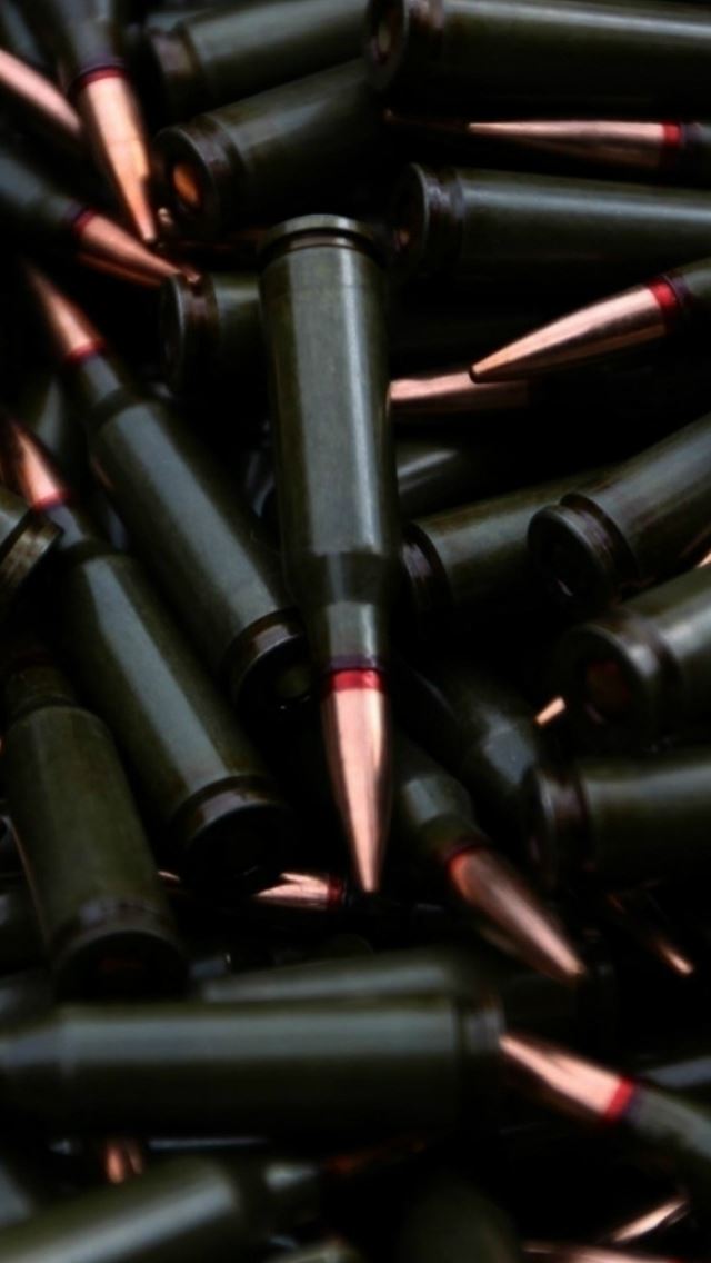 640x1136 Military Bullet Stack - bullet iPhone Wallpaper