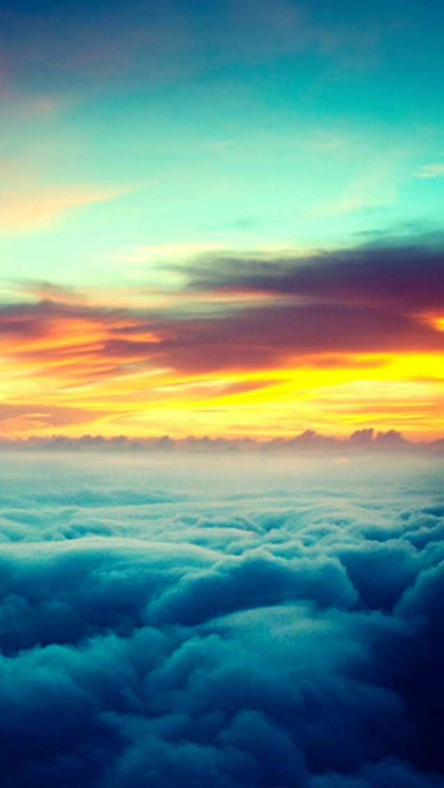 640x1136 Fantasy Beautiful Thick Clouds Skyview - skyscape iPhone Wallpaper